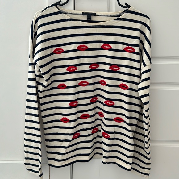 J. Crew Tops - JCrew lips shirt